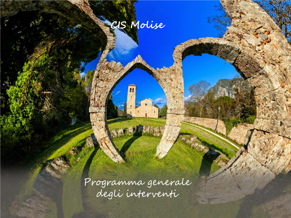 Programma Generale Degli Interventi CIS Molise