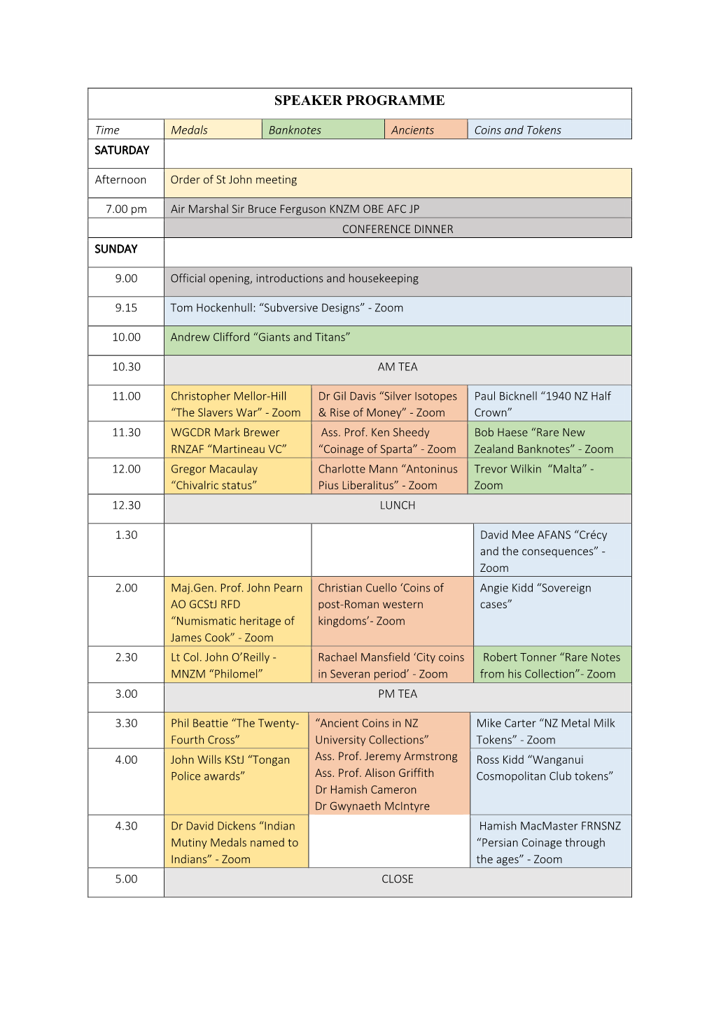 2020 Conference-Speaker Programme