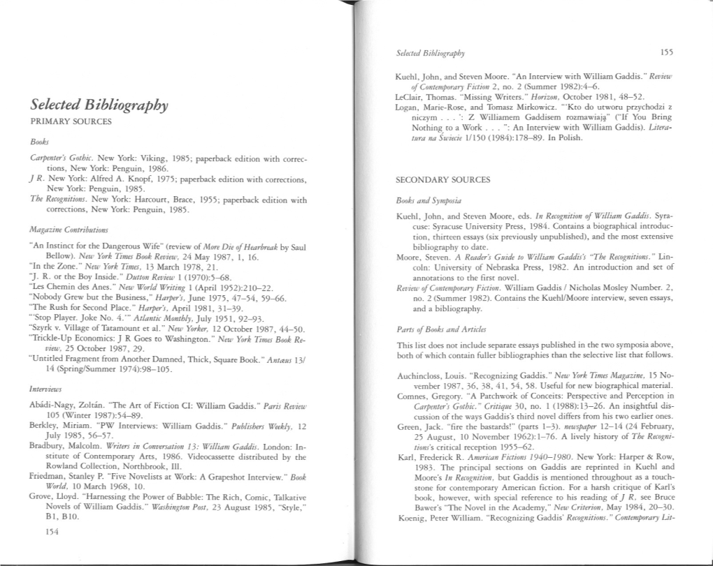 Bibliography, Index