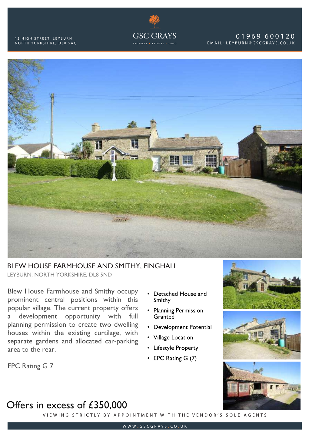 Offers in Excess of £350,000 Viewing Strictly by Appointment with the Vendor’S Sole Agents