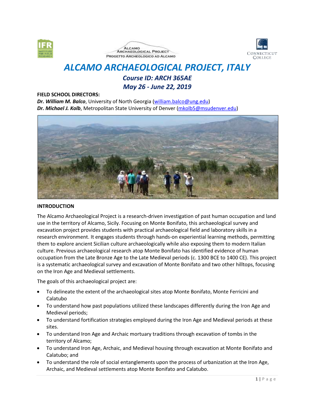 Ucla Archaeology Field School