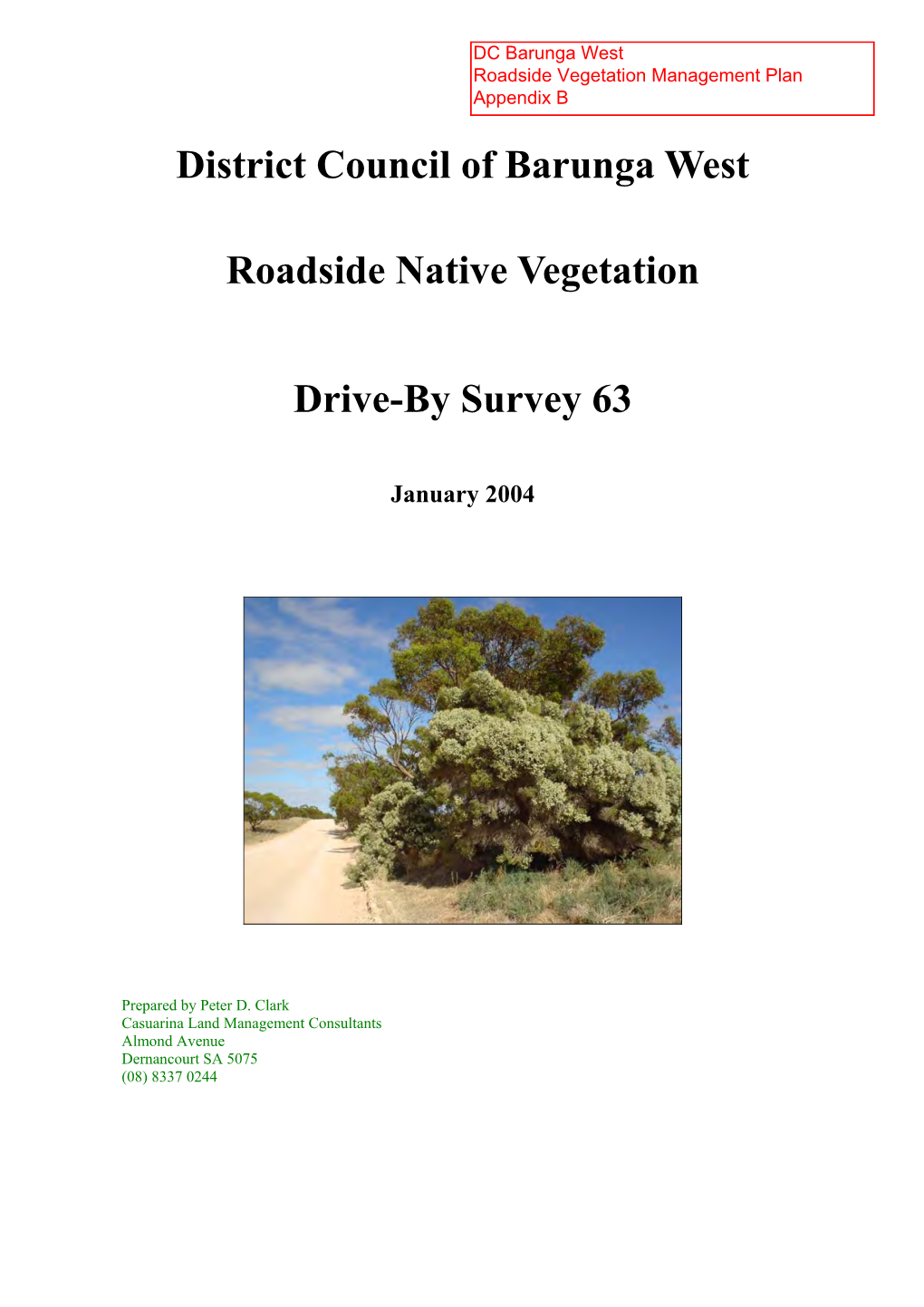 Roadside Vegetation Survey Report