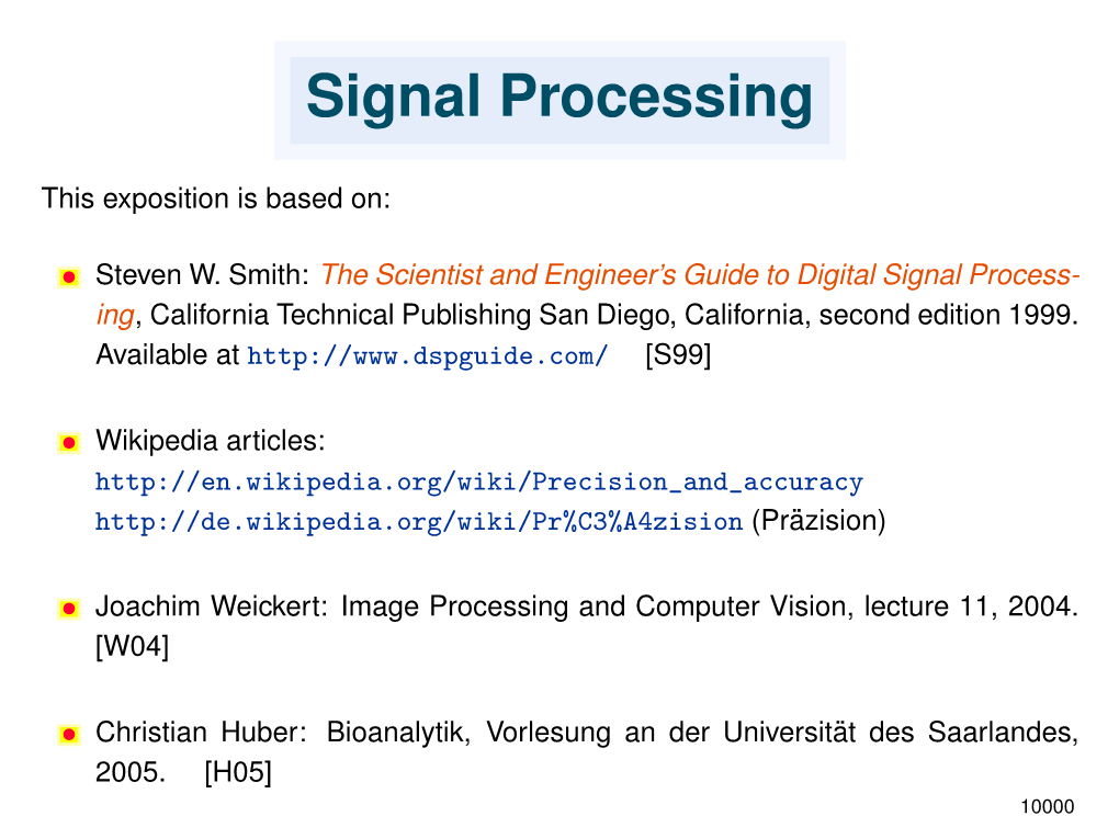 Signal Processing