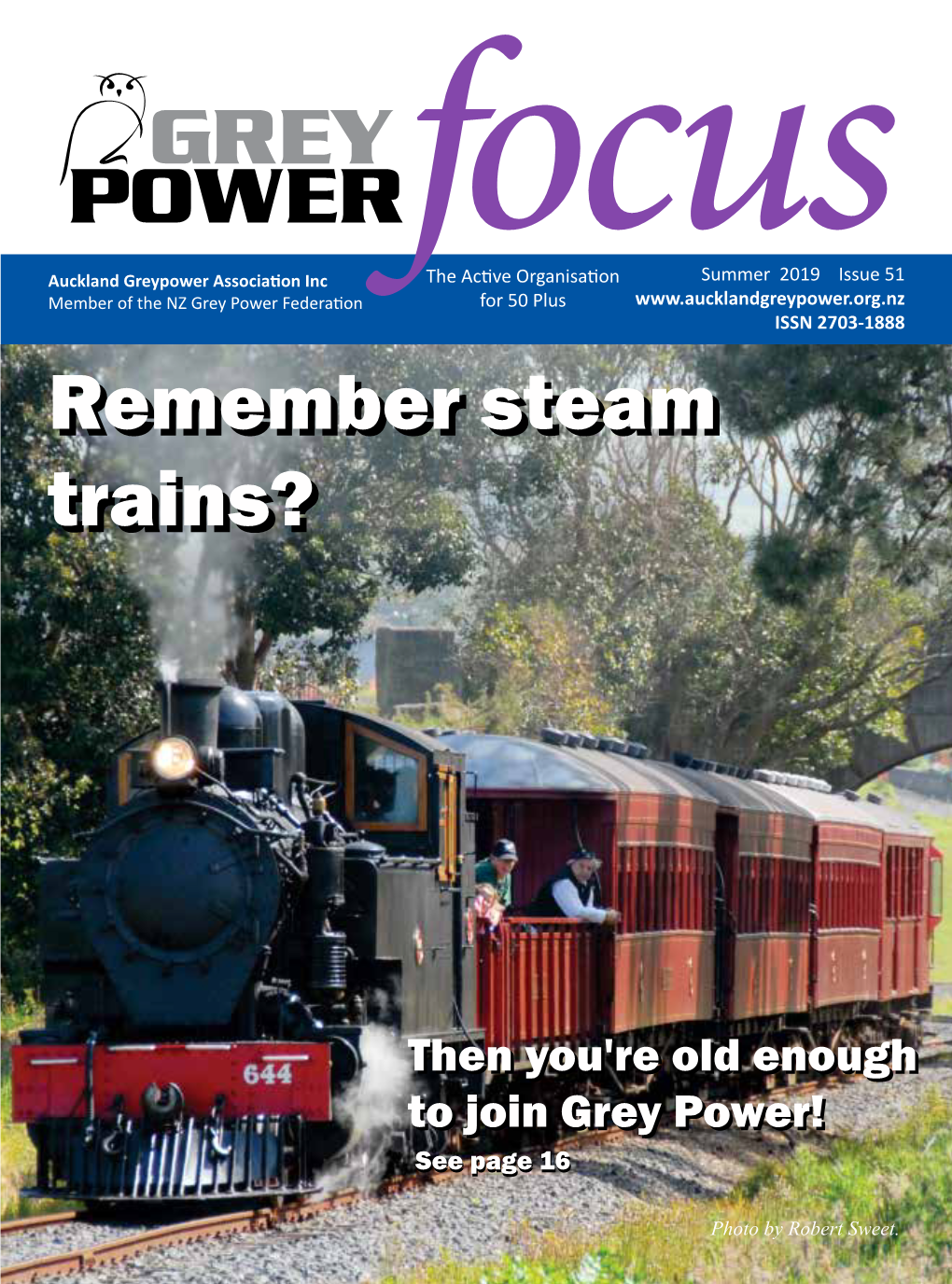 Auckland Greypower Focus Newsletter Summer 2019 Issue