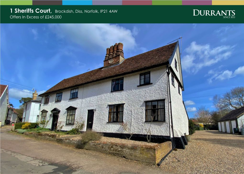 1 Sheriffs Court, Brockdish, Diss, Norfolk, IP21 4AW Offers in Excess of £245,000