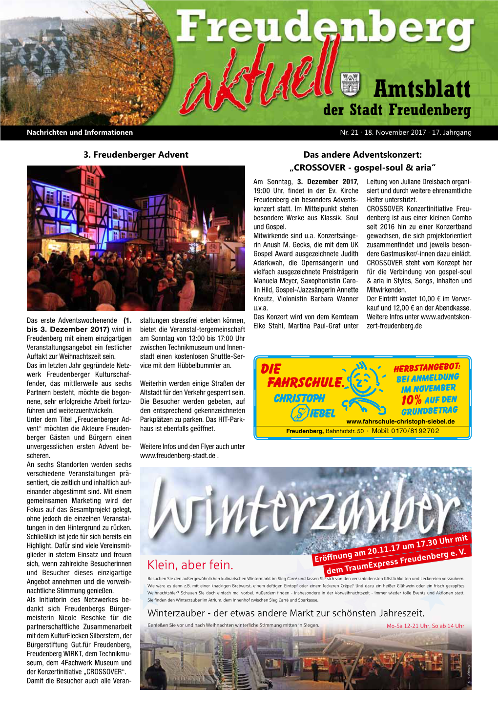 Amtsblatt Der Stadt Freudenberg