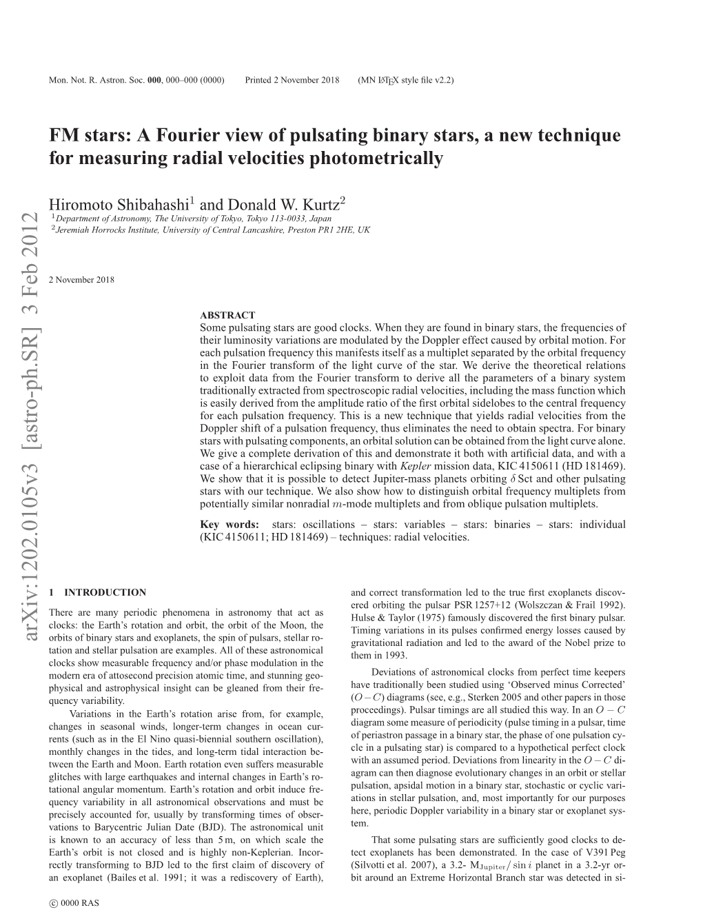 A Fourier View of Pulsating Binary Stars, a New Technique For