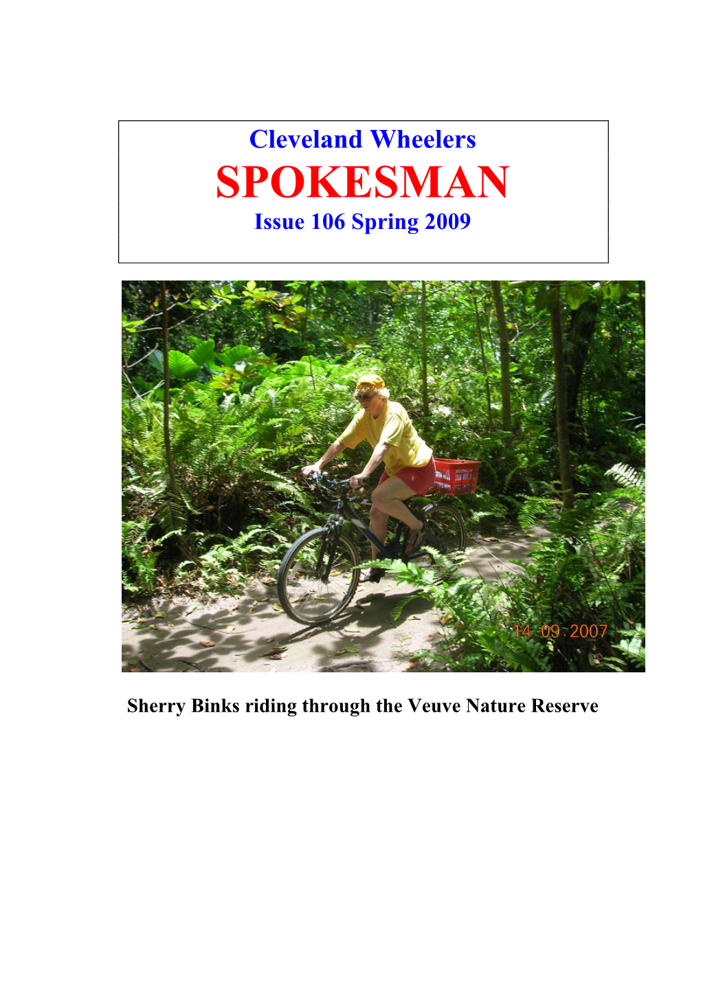 SPOKESMAN Issue 106 Spring 2009