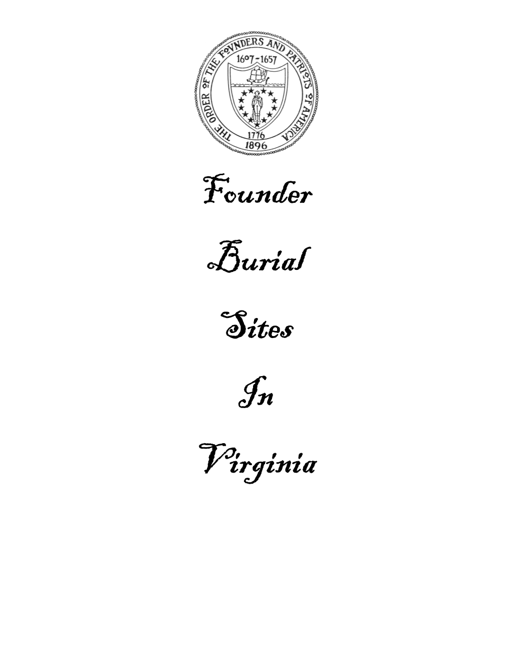 Founder Burial Sites in Virginia