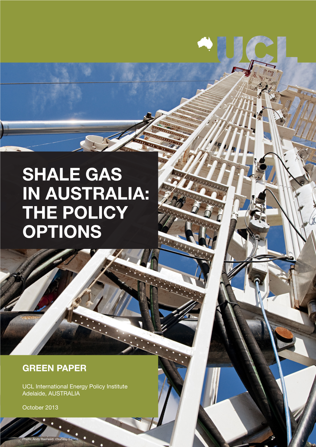 Shale Gas in Australia: the Policy Options