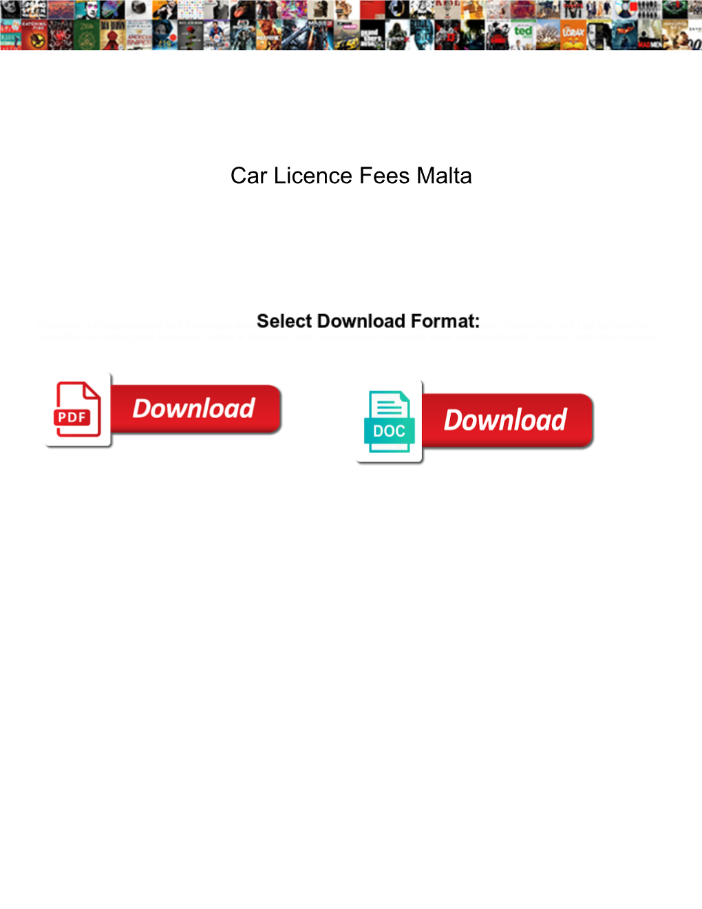Car Licence Fees Malta