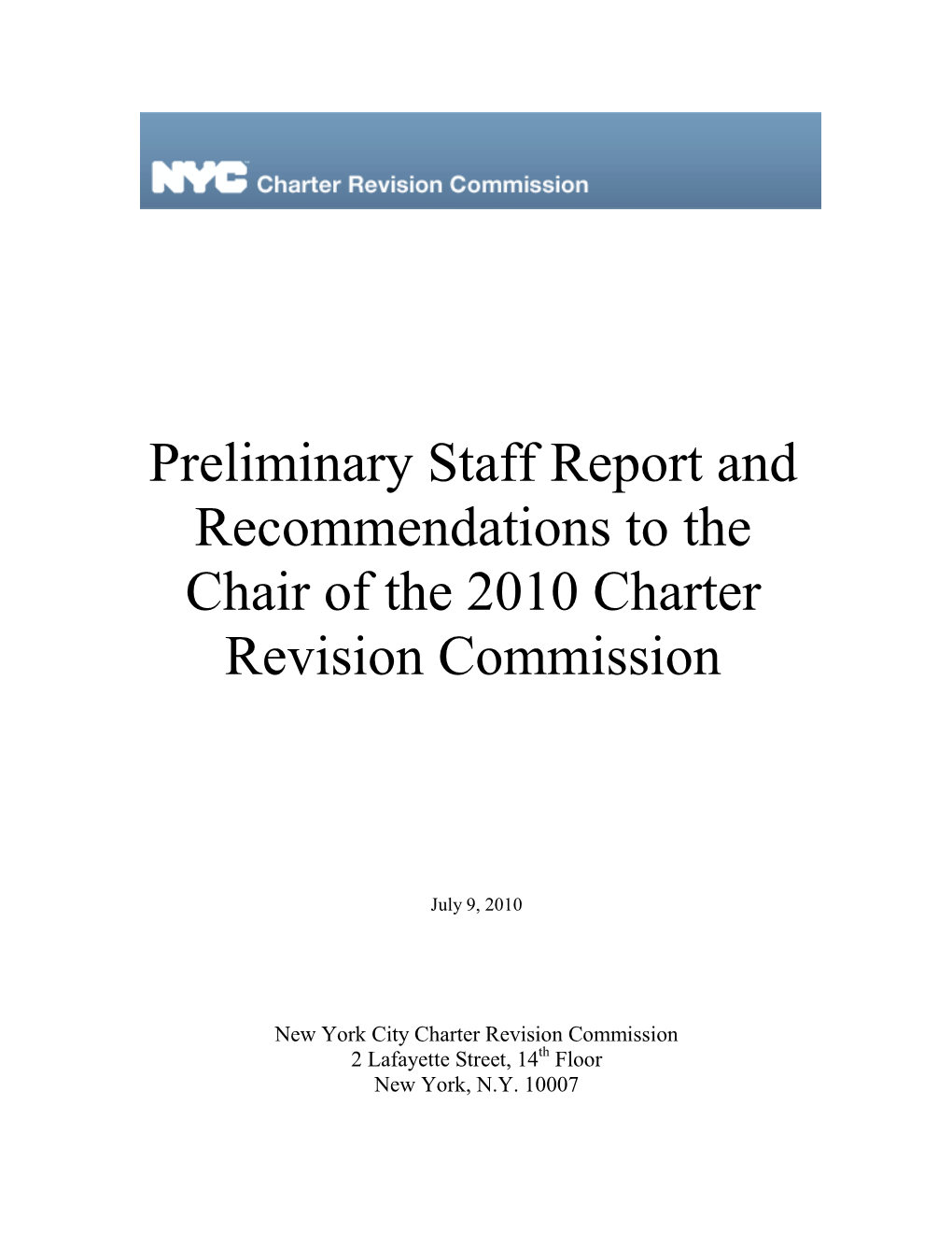 2010 Charter Revision Commission