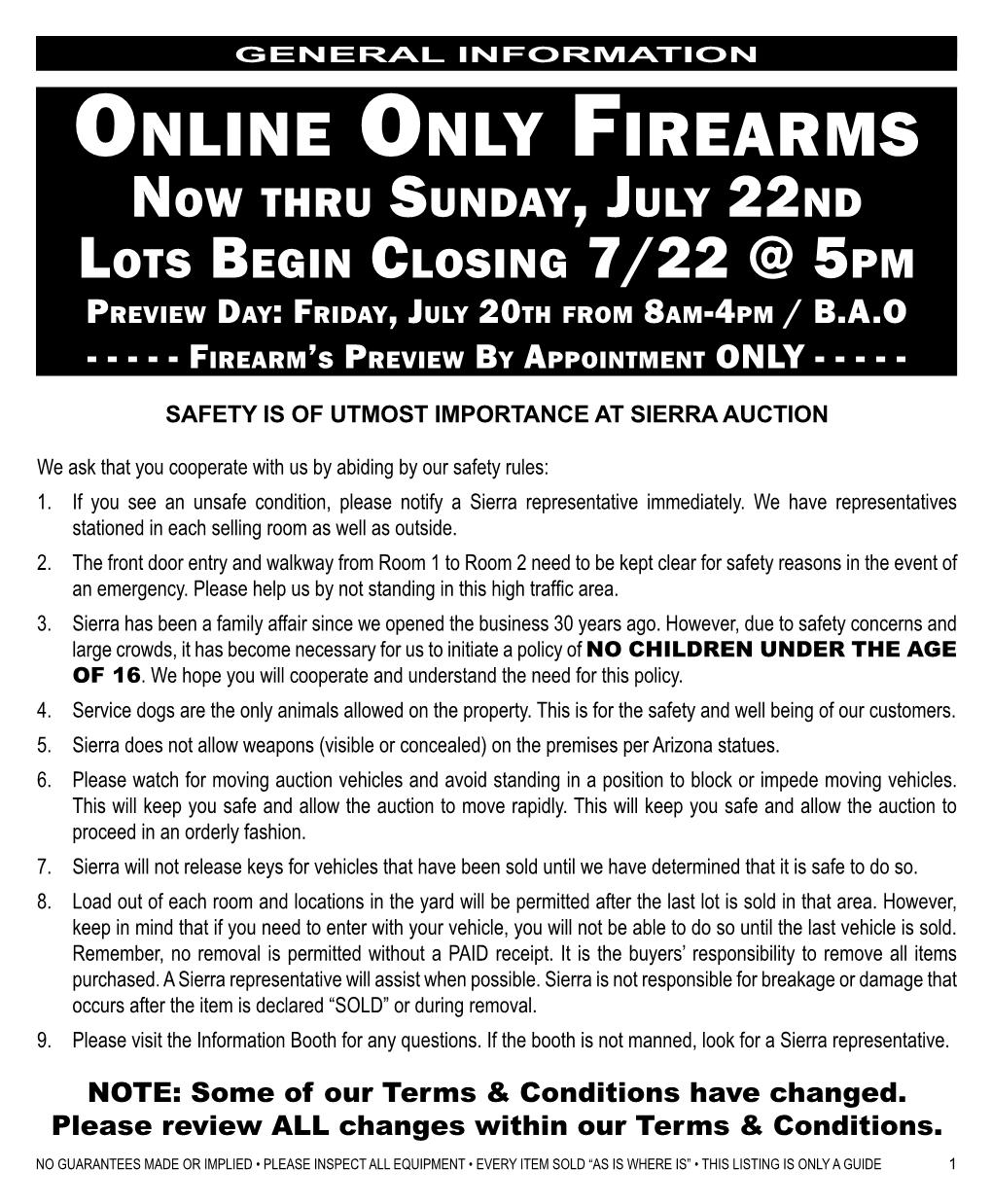 Online Only Firearms