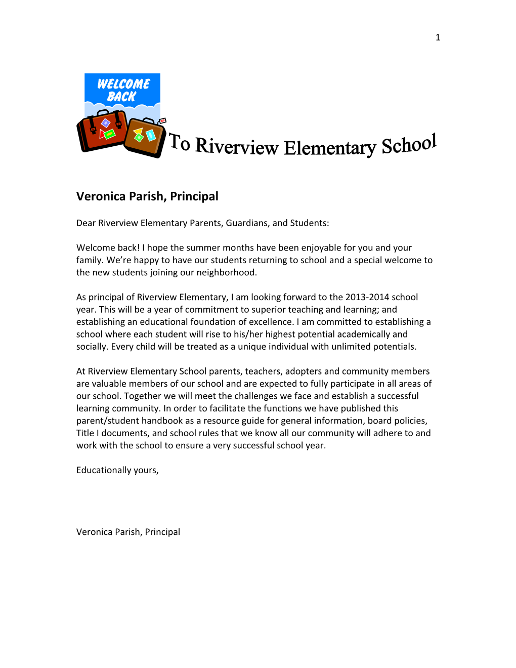 Riverview Elementary Parent- Teacher - Community Organization