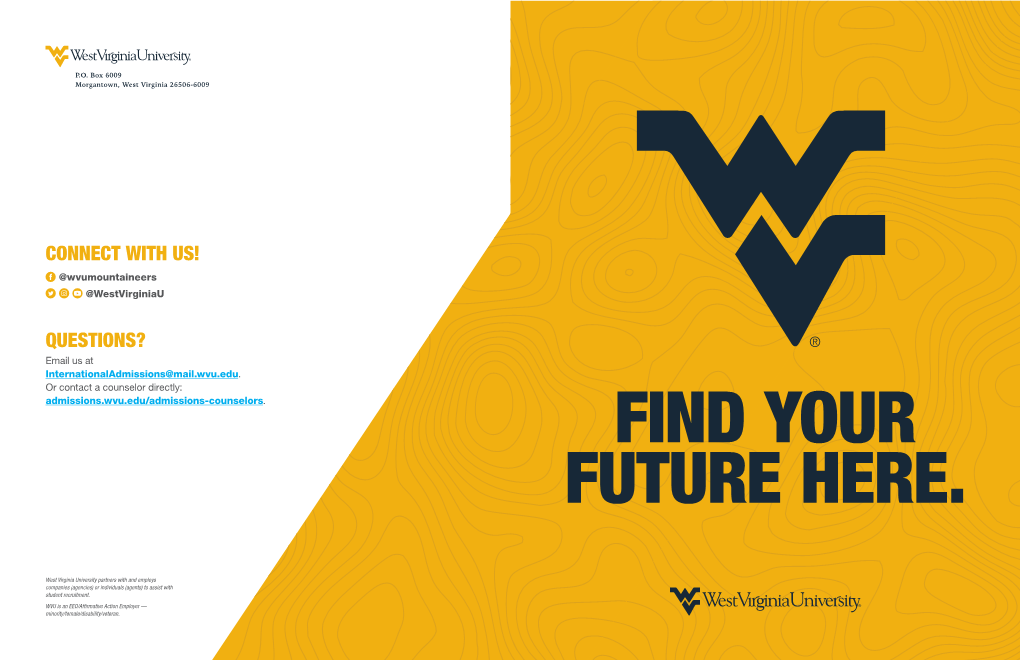 West Virginia University International Viewbook