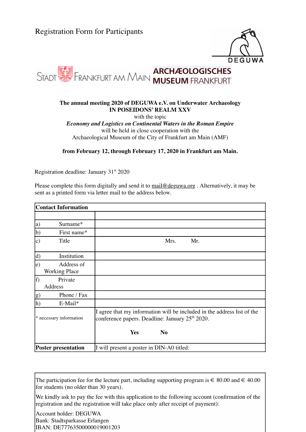 IPR XXV Registration Form