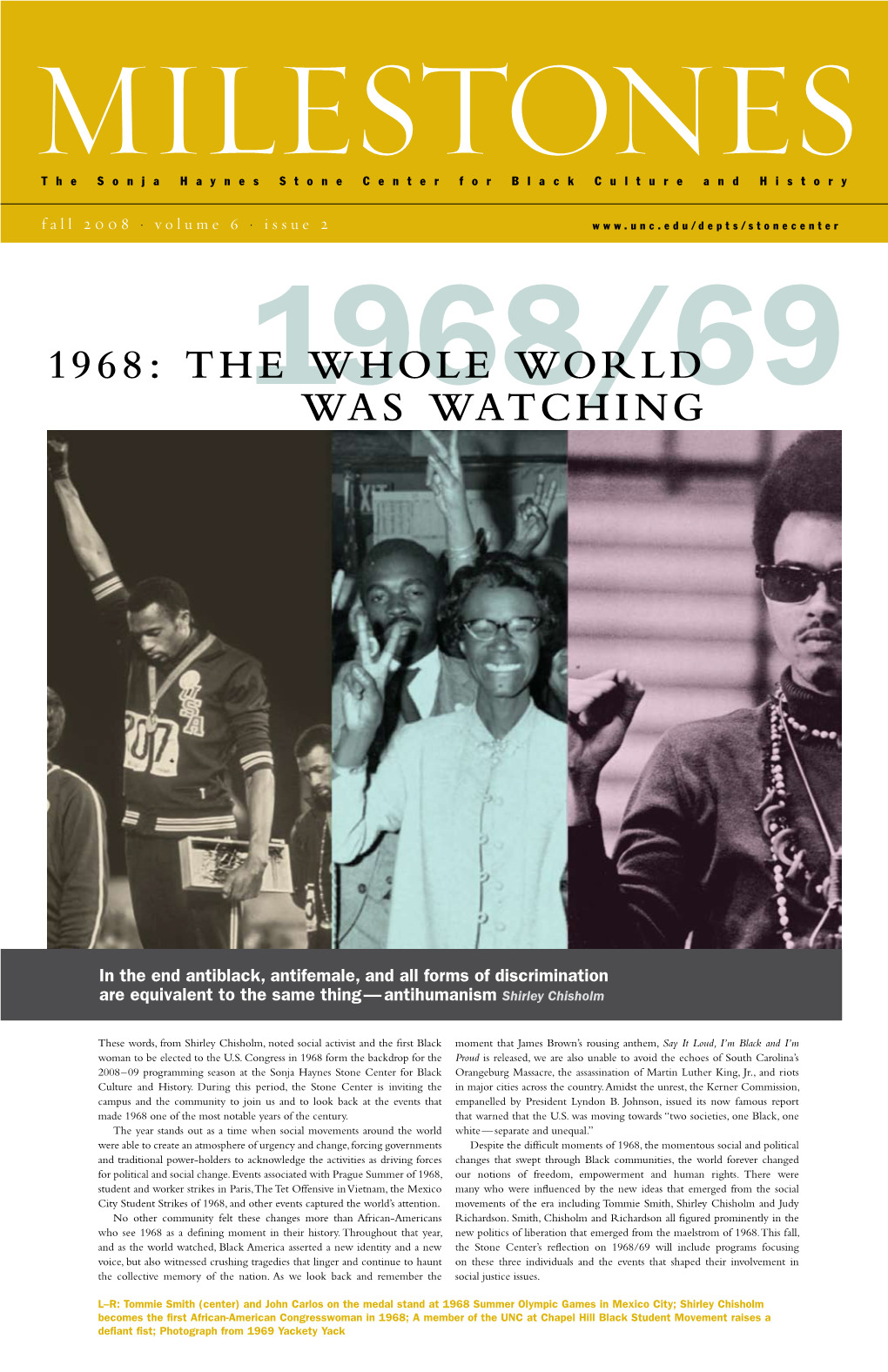 1968: the Whole World Was Watching