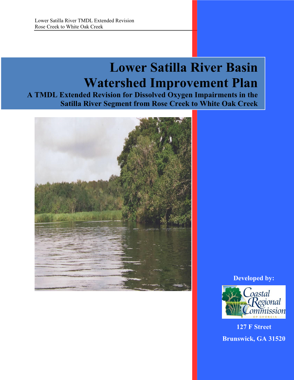 Satilla River TMDL Extended Revision HUC #0307020112 Rose Creek to White Oak Creek