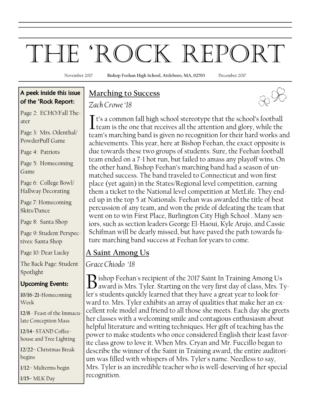 The 'ROCK Report