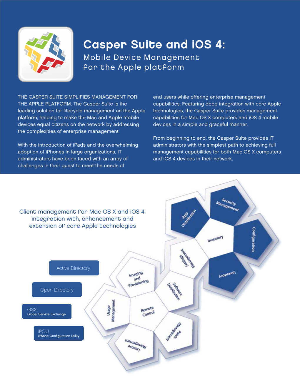 Casper Suite and Ios 4: Mobile Device Management for the Apple Platform