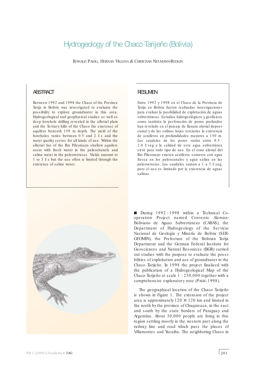 Hydrogeology of the Chaco Tarijeño (Bolivia)