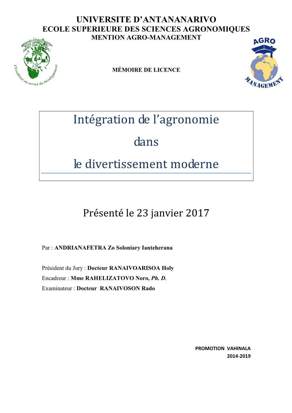 Intégration De L'agronomie Dans Le Divertissement Moderne