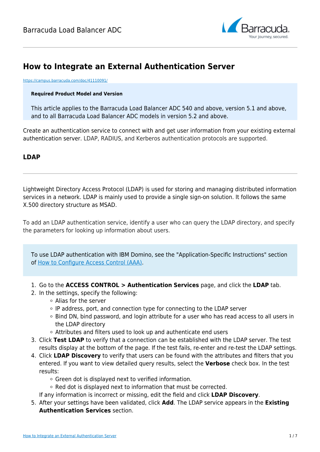 How to Integrate an External Authentication Server