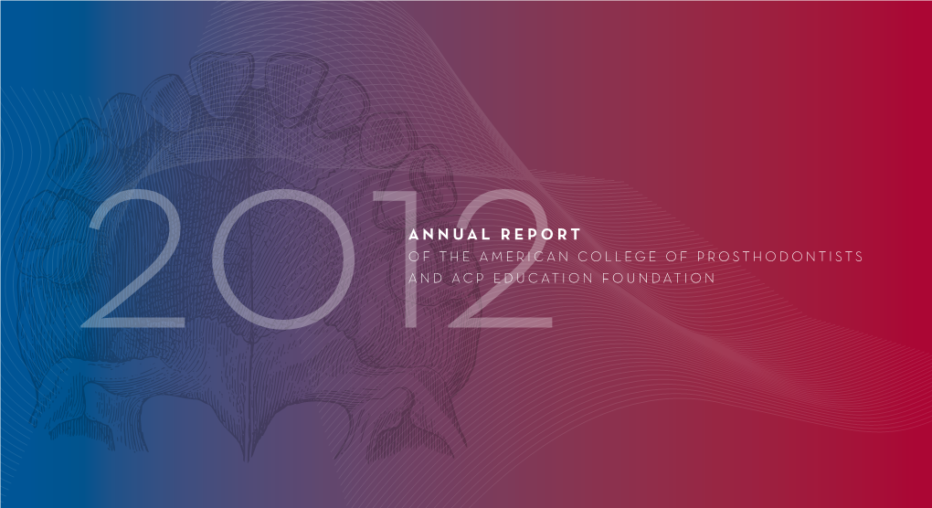 2012 ACP & ACPEF Annual Report