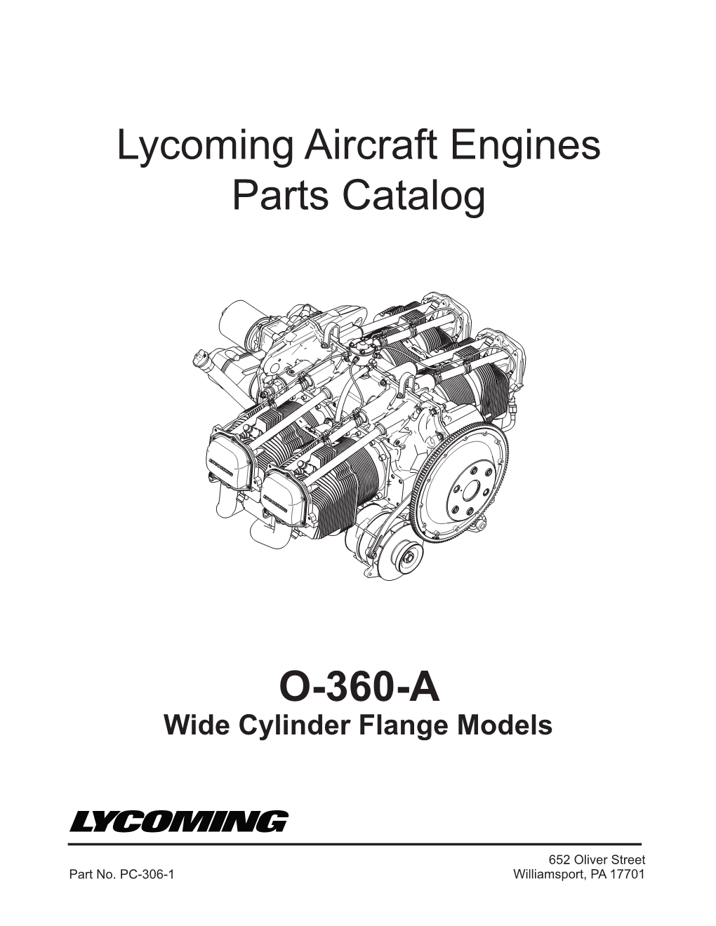 O-360-A Lycoming Aircraft Engines Parts Catalog