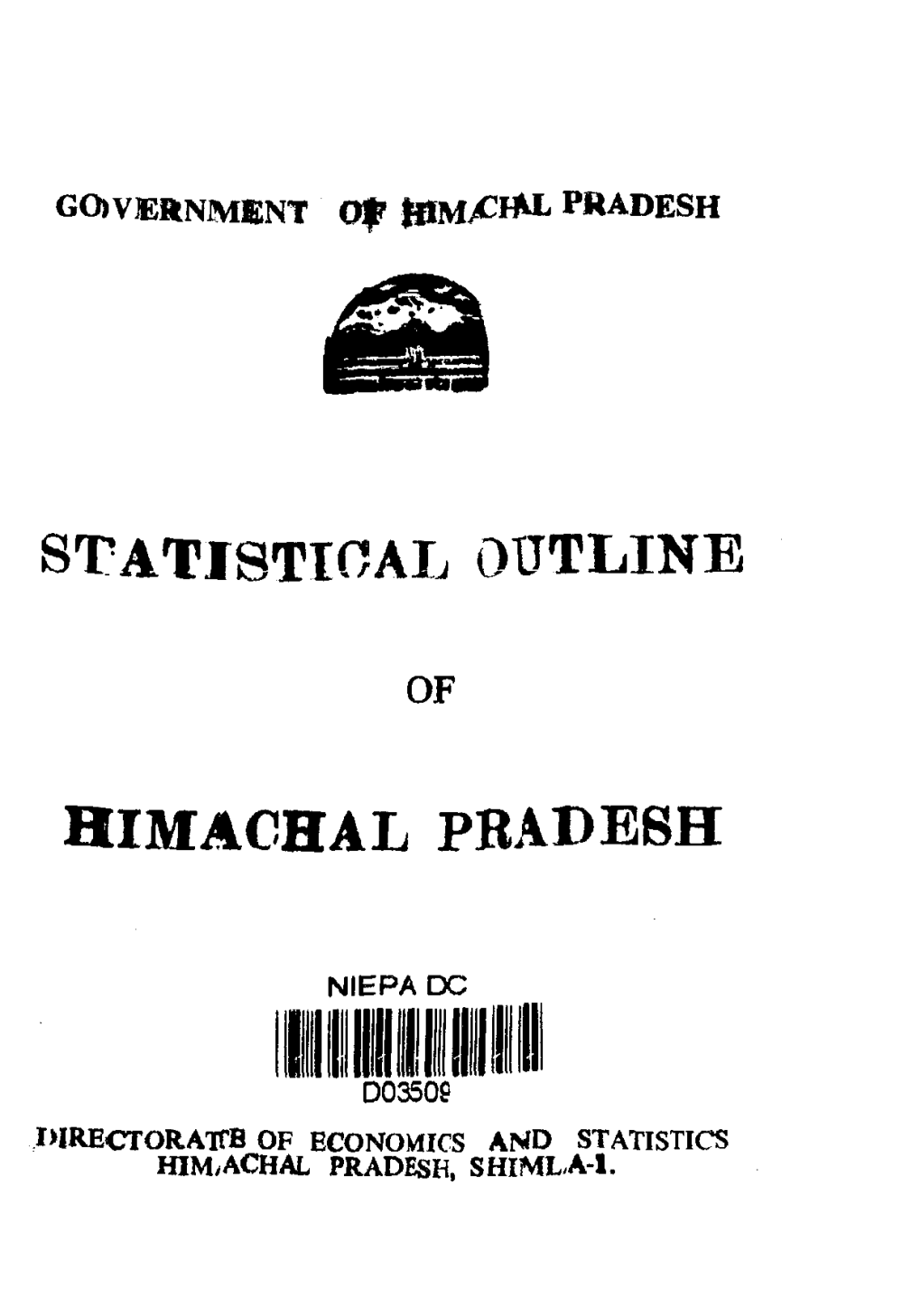Statistical Outline Himachal Pradesh