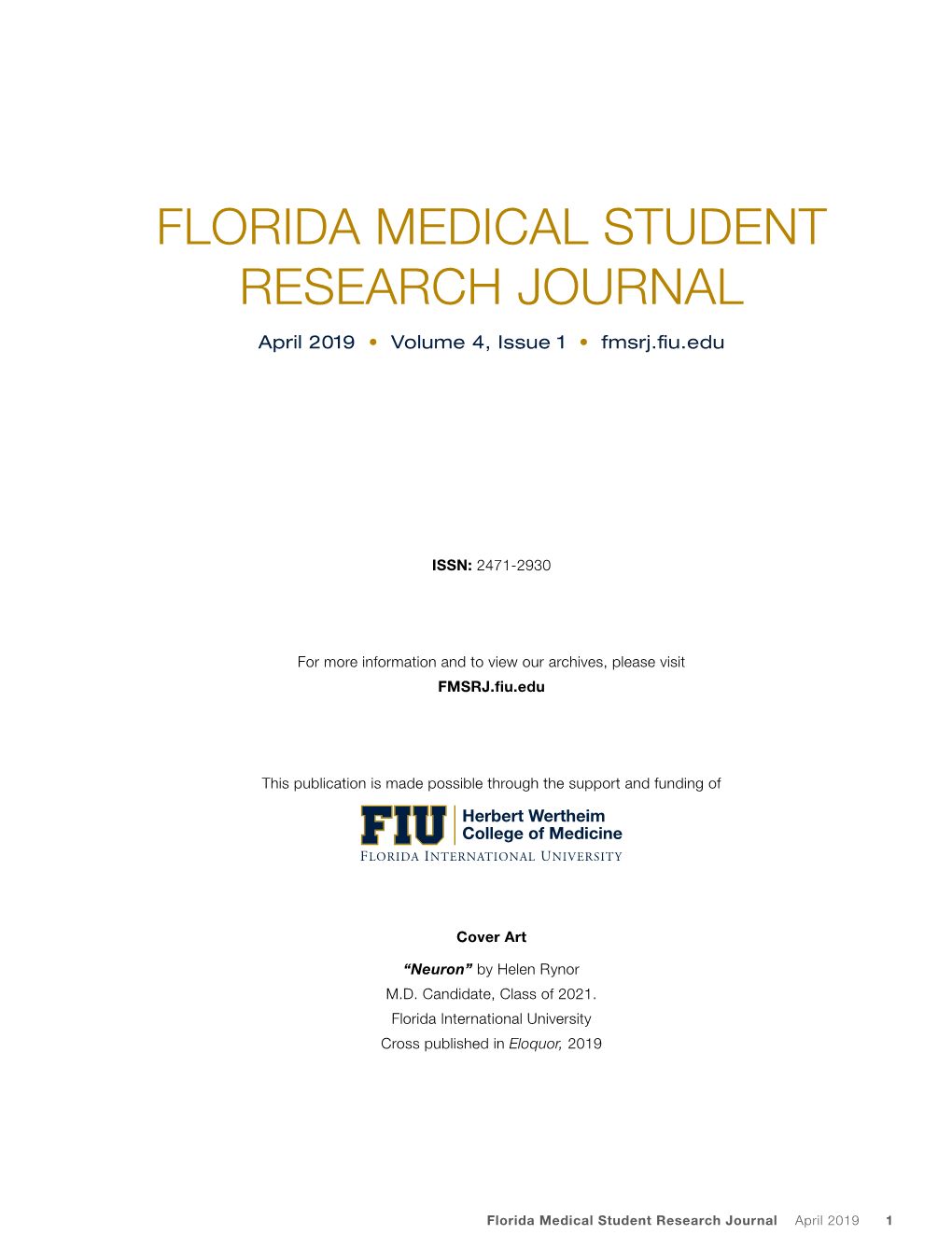 Florida Medical Student Research Journal