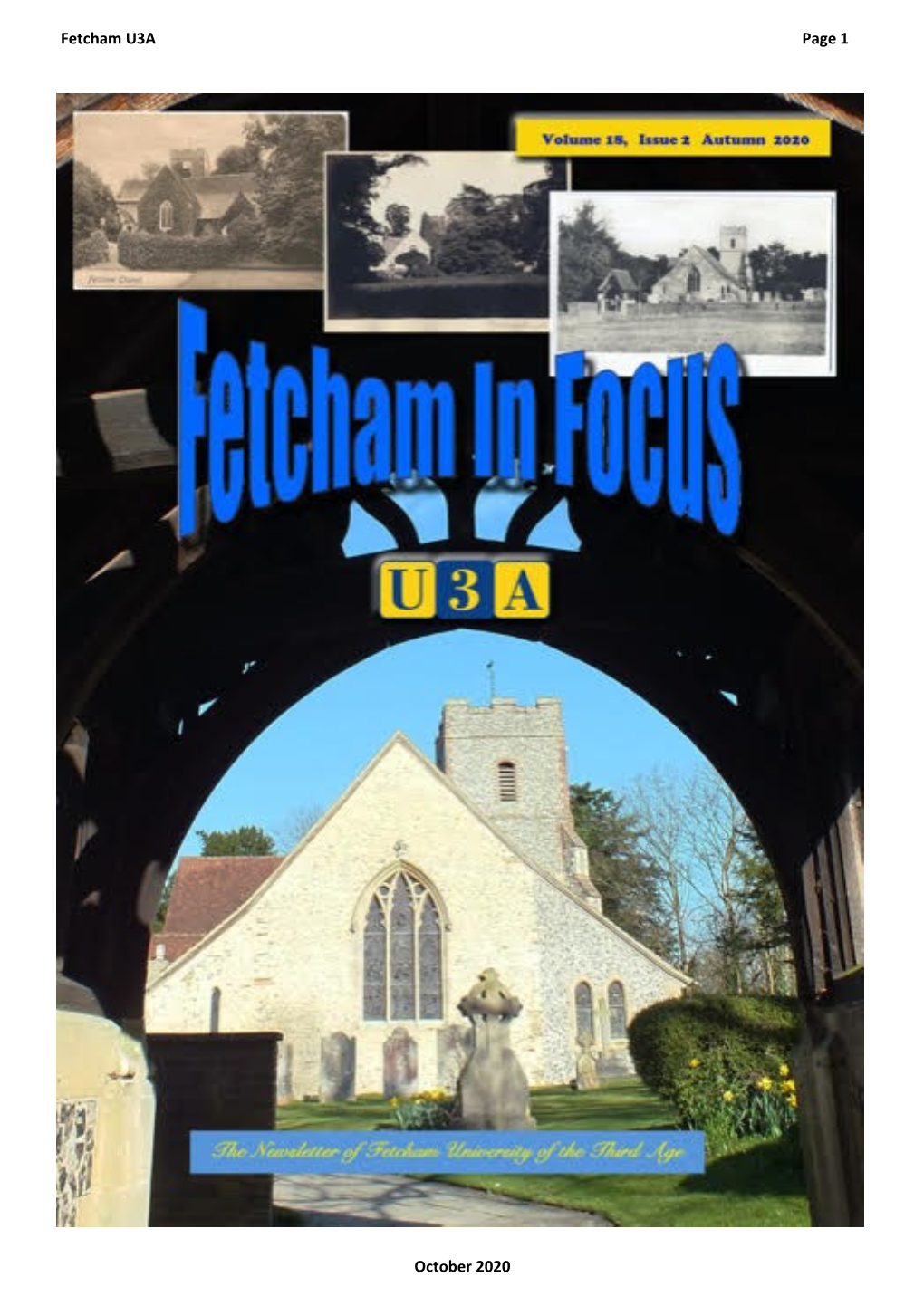 Fetcham U3A Page 1 October 2020