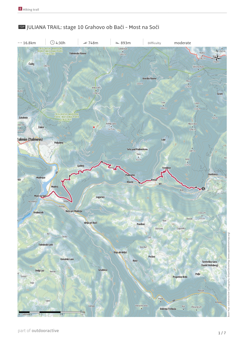 JULIANA TRAIL: Stage 10 Grahovo Ob Bači - Most Na Soči