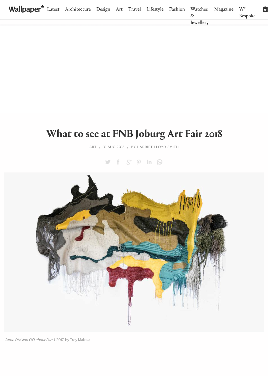 What to See at FNB Joburg Art Fair 2018 Wallpaper