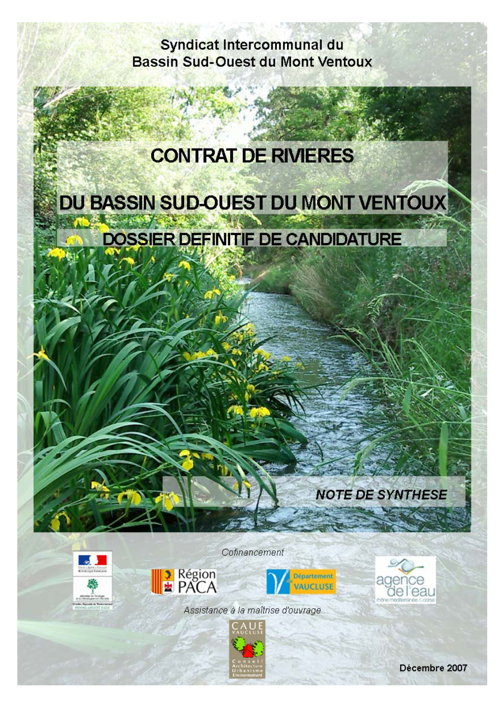 Contrat De Rivières Du Bassin Sud-Ouest Du Mont Ventoux