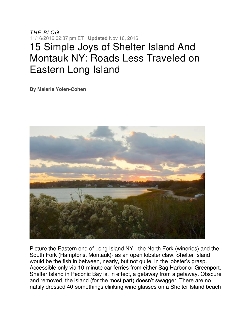 15 Simple Joys of Shelter Island and Montauk NY: Roads Less Traveled on Eastern Long Island