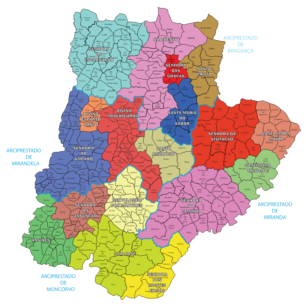 Novo Mapa Das Unidades Pastorais (Com Arciprestados)