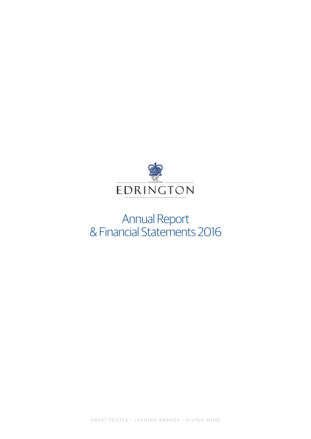 Annual Report & Financial Statements 2016