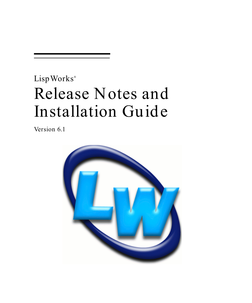 Release Notes and Installation Guide