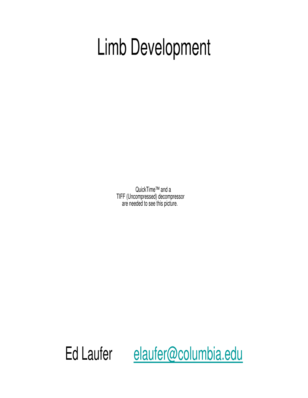 Limb Development