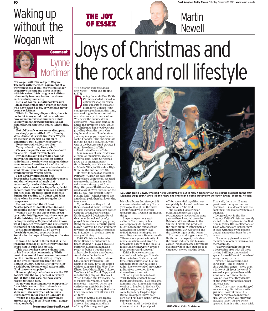 Joys of Christmas and the Rock and Roll Lifestyle