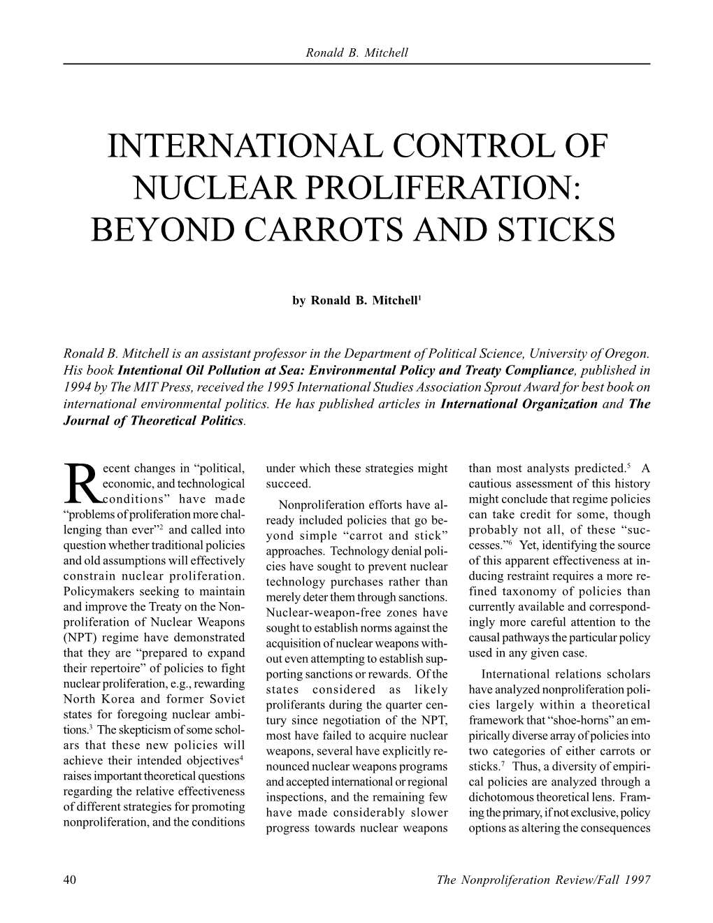 Beyond Carrots and Sticks