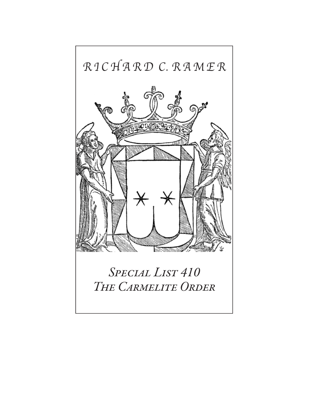 Special List 410: the Carmelite Order