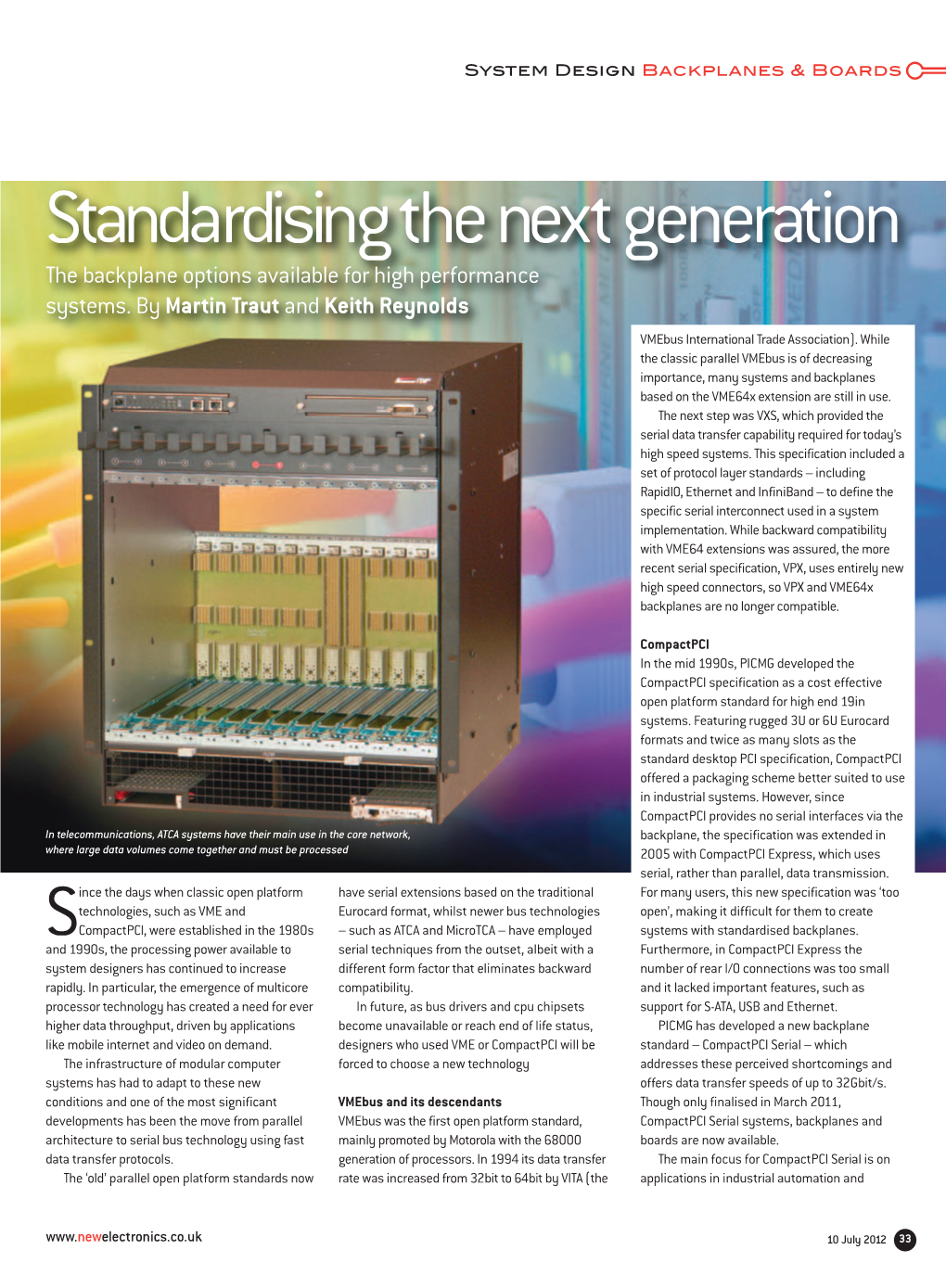 Standardising the Next Generation the Backplane Options Available for High Performance Systems