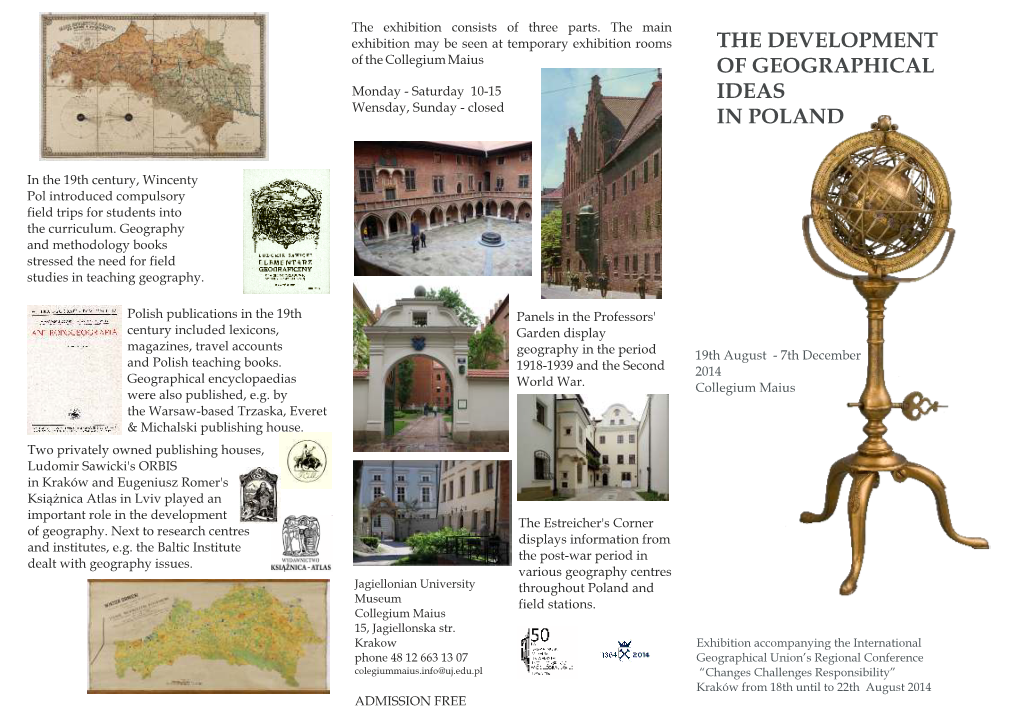The Development of Geographical Ideas in Poland