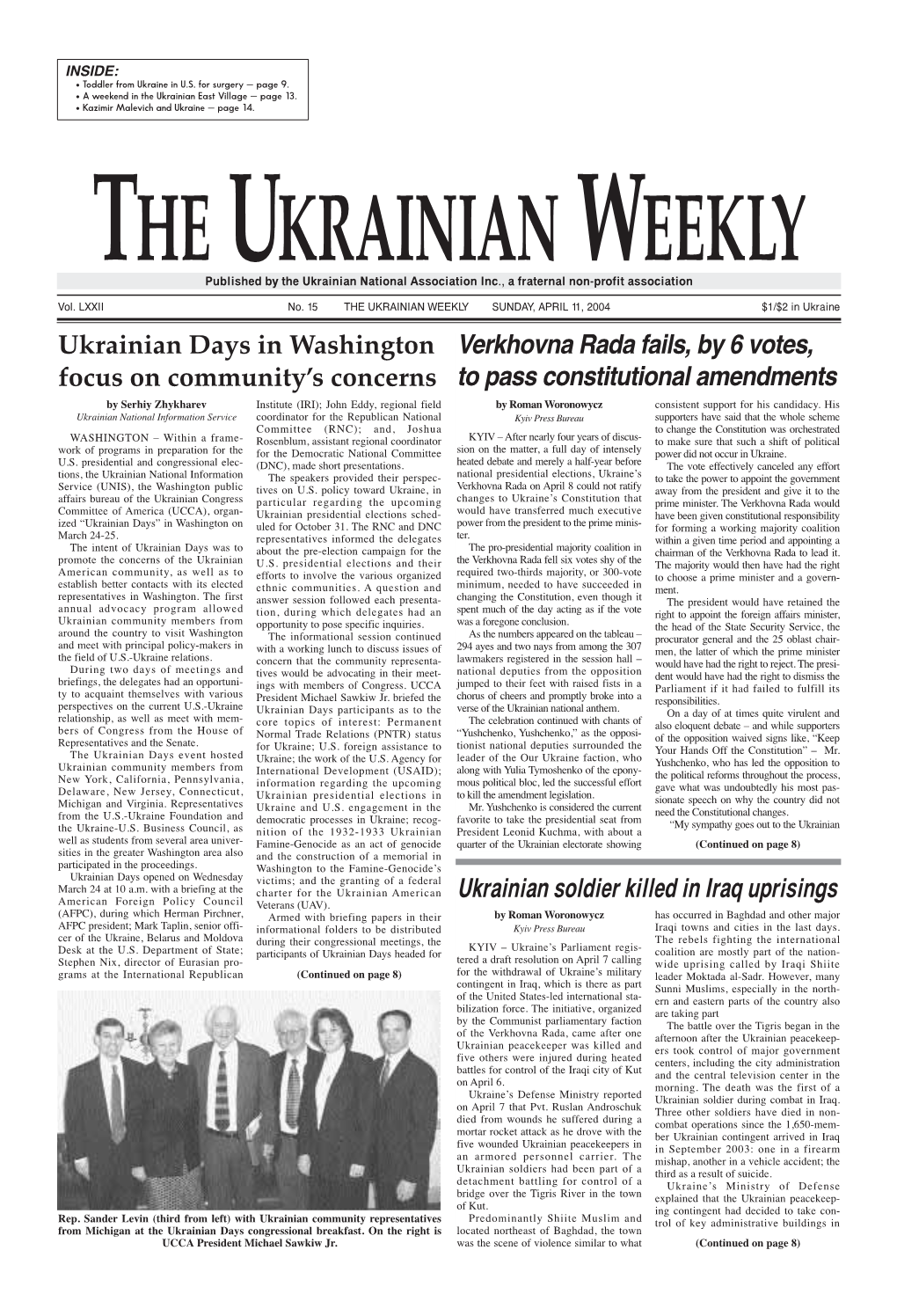 The Ukrainian Weekly 2004, No.15