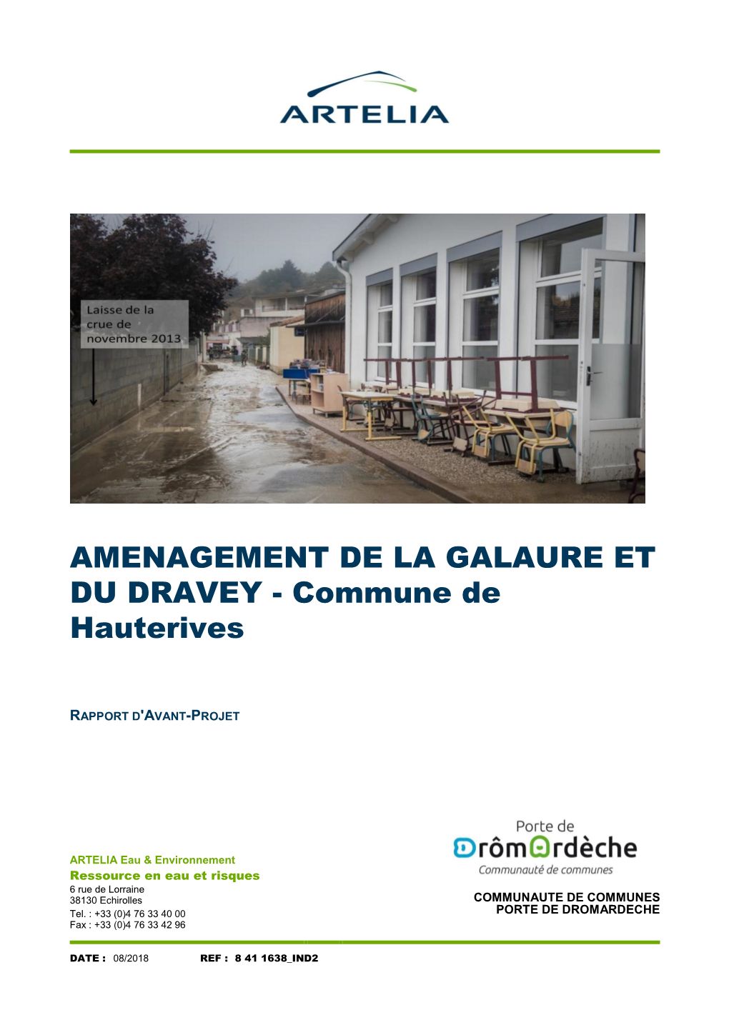 AMENAGEMENT DE LA GALAURE ET DU DRAVEY - Commune De Hauterives