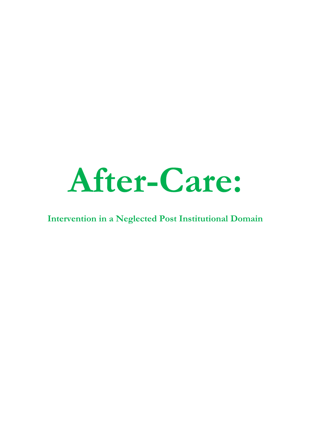 After Care Document