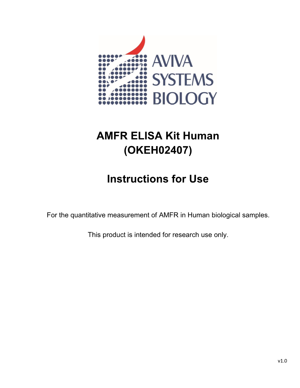 AMFR ELISA Kit Human (OKEH02407)