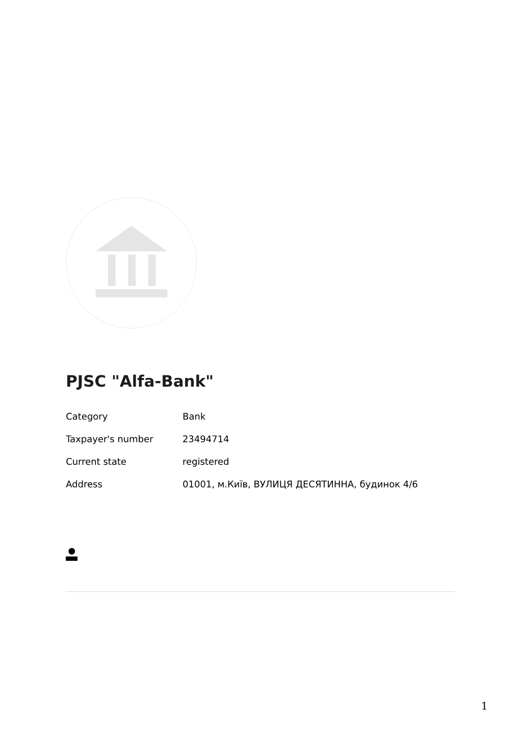 PEP: PJSC "Alfa-Bank" (23494714)